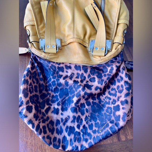 B. Makowsky Mustard Yellow Handbag, Very Good Used Condition - Picture 11 of 12